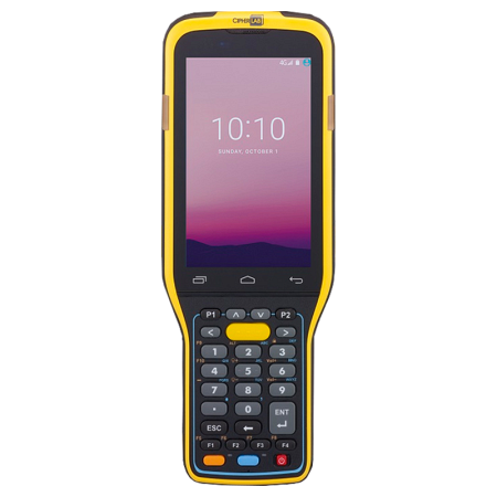 Терминал сбора данных CipherLAB RK95-X8-28K PISTOL, с камерой (Android 12, Bluetooth, Wi-Fi, двумерный счит-тель дальнего действия - Zebra SE4850, GMS в комплекте с пистолетной рукоятью, кабелем SNAP-ON и БП)